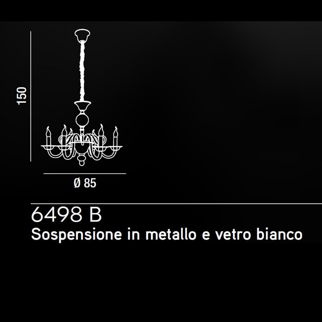 Lampadario BOUGIE 6498 Perenz illumina