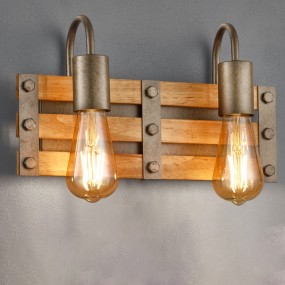 Trio Lighting Khan 205570267 boîte en bois vintage