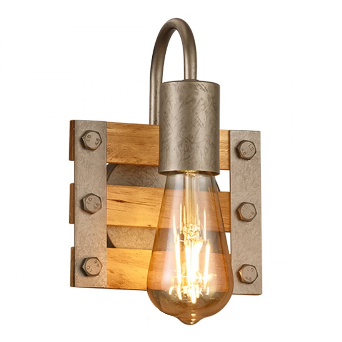 Trio Lighting Khan 205570167 boîte en bois vintage