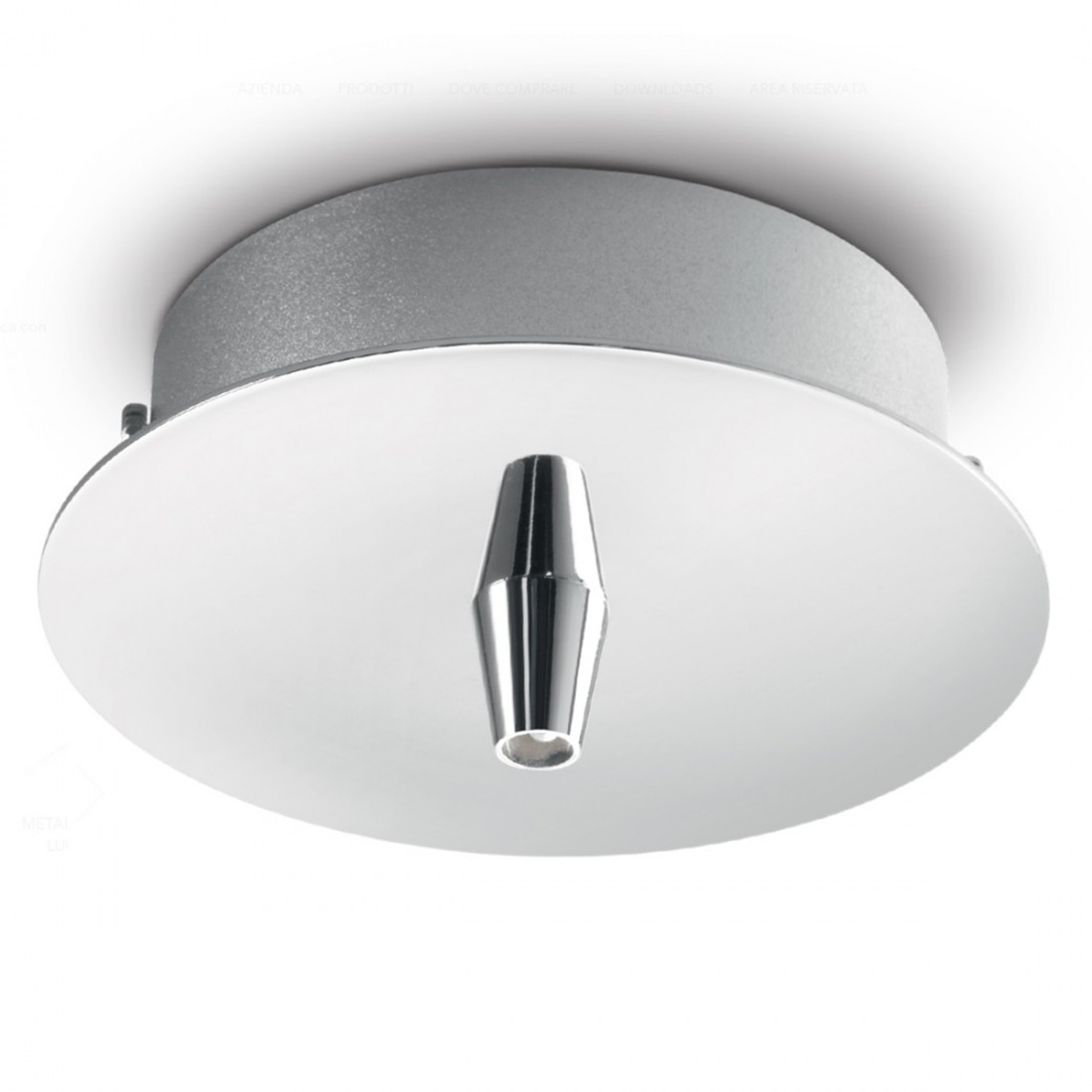 Ideal Lux 122830 base redonda de metal para techo