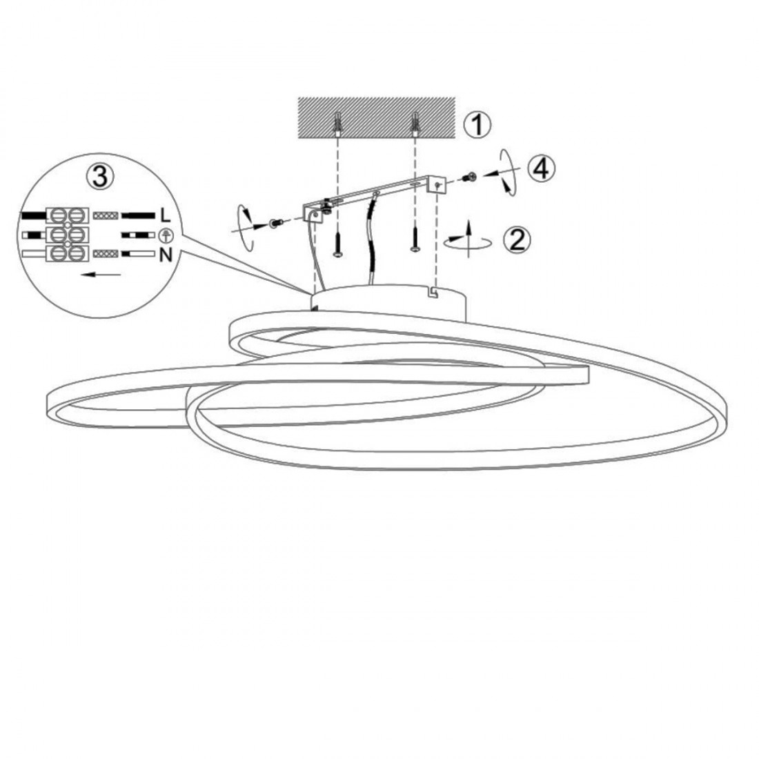 GALE Trio Lighting 673916007 ultramoderne