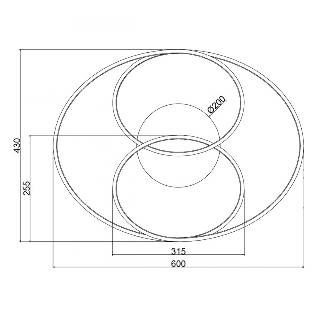 Plafoniera Trio Lighting GALE LED