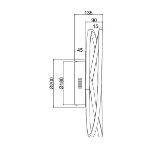 Plafoniera Trio Lighting GALE LED