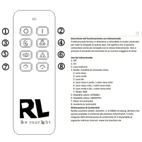 Éclairage Trio RUBIN R62021105 RVB LED