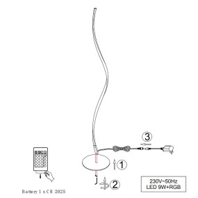 Trio Lighting RUBIN R42021105 rgb led