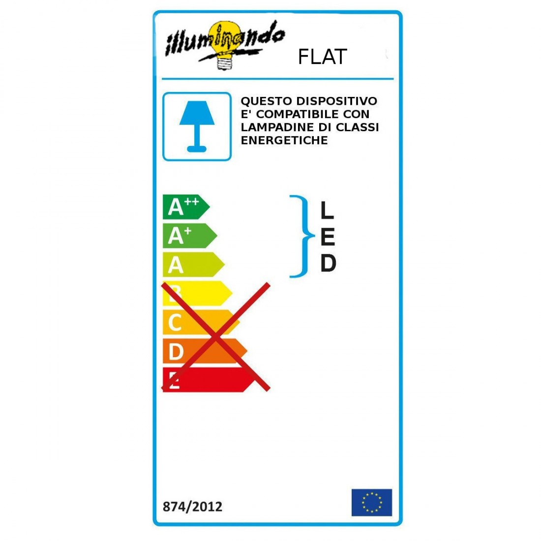 Plafoniera FLAT PL RE G Illuminando