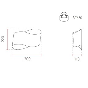 Applique Belfiore 9010 THALA 2503 3080 LED