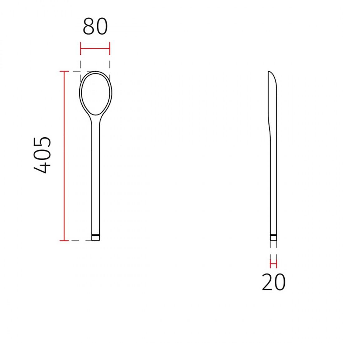 Belfiore 9010 SPOON 2516C 3002 LED-Wandleuchte