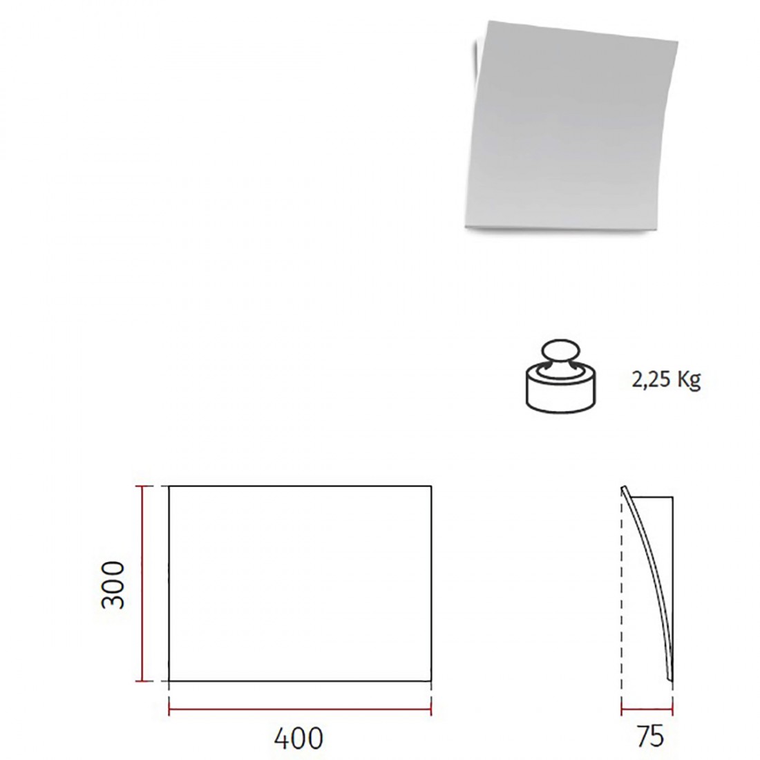 Belfiore 9010 FYLLO BIG 2304 57 R7s applique LED