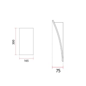 Belfiore 9010 FYLLO 2304B 3050 LED-Wandleuchte