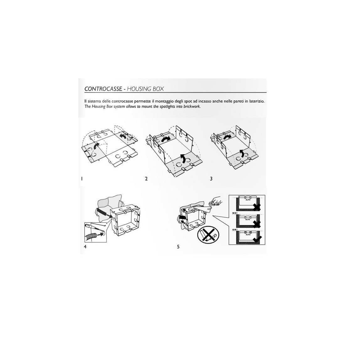 Controcassa BF-023.488 accessorio parete muro