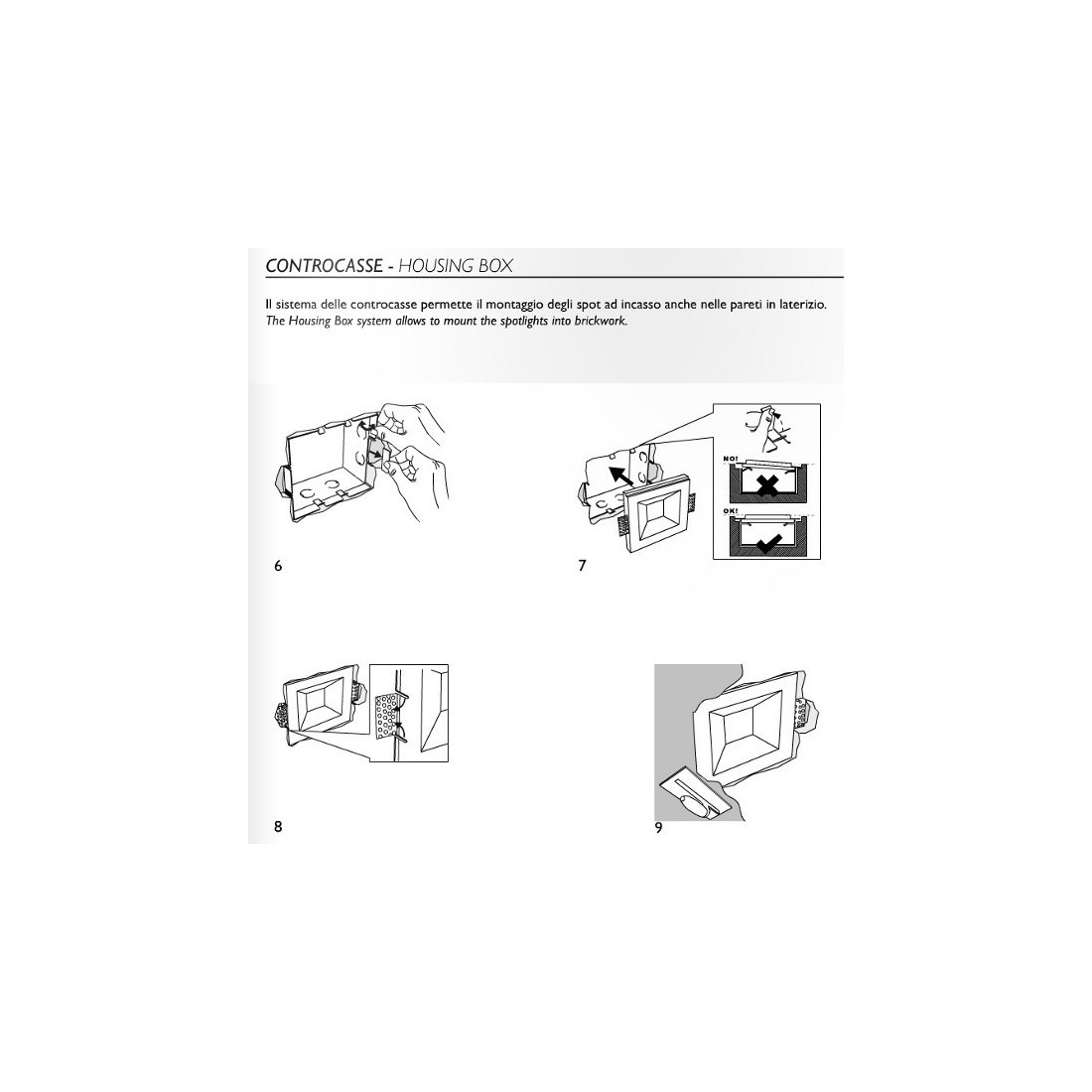 Controcassa BF-023.488 accessorio parete muro