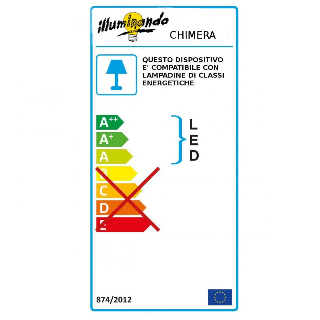 Lampadario CHIMERA SP P Illuminando