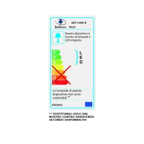 Belfiore 9010 ARCHO 2486B 3003 Aplique LED empotrable