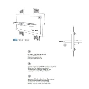 Belfiore 9010 ATK S 2508A 30135 aplique LED empotrable