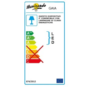 Araña led moderna GAIA SP 3 Illuminando suspensión