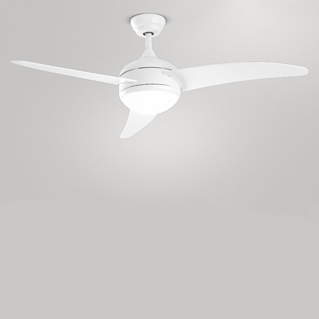 Perenz Open ventilatore bianco da soffitto con luce LED 36w 4 pale