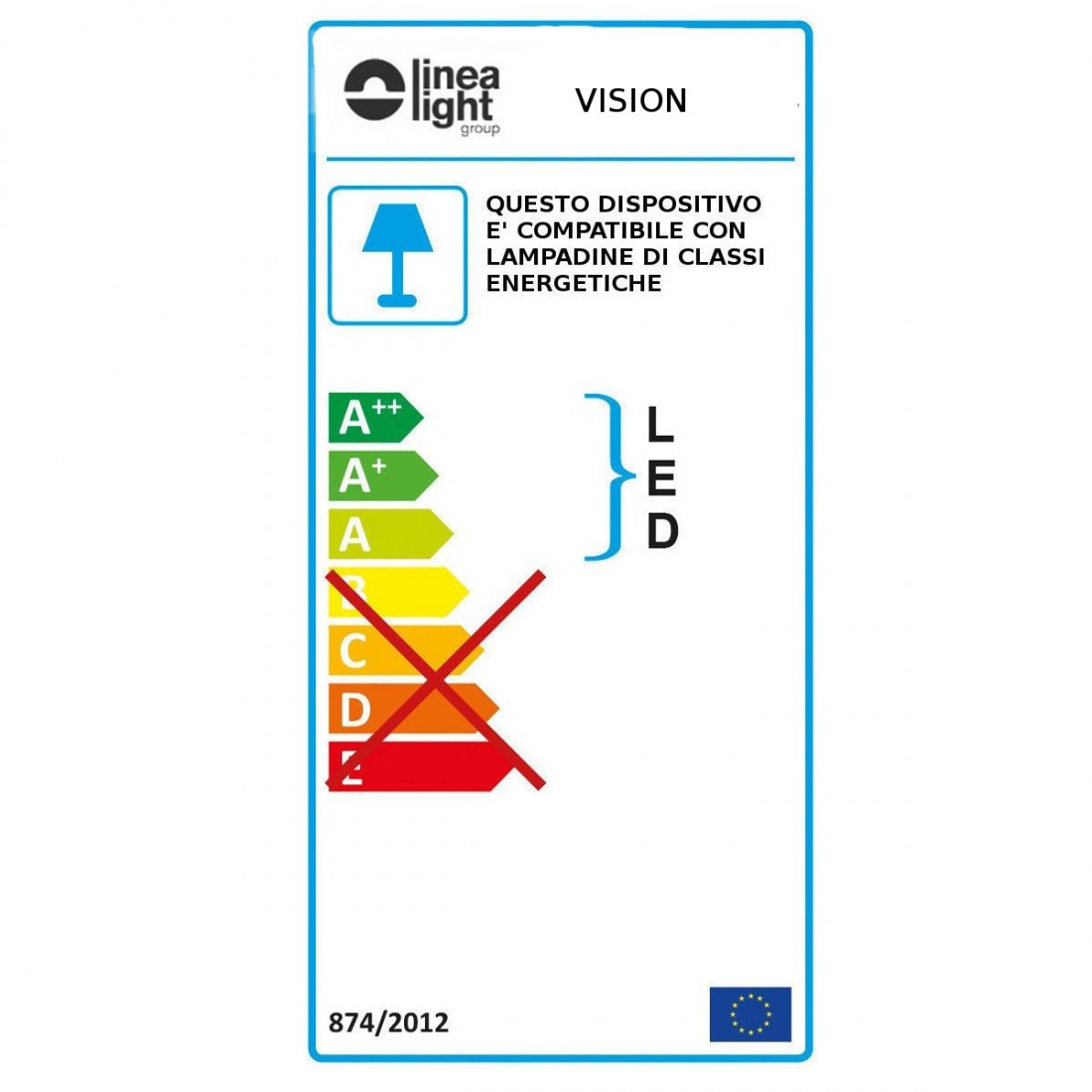 Applique moderno VISION WJ Linea Light Group