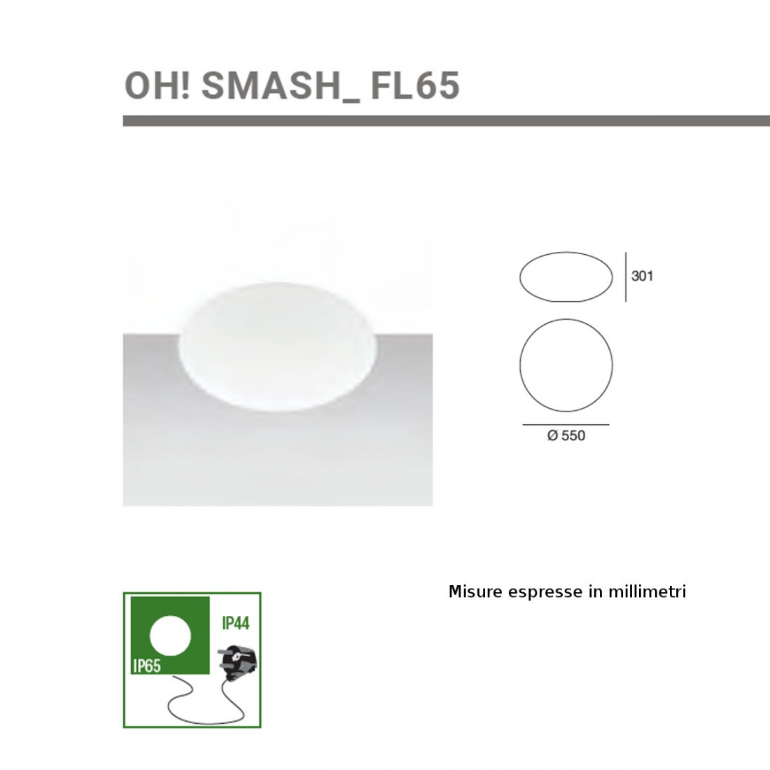 Globo OH SMASH 15218 Linea Light Group