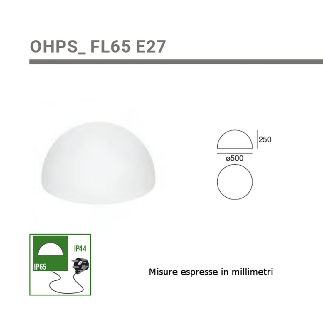 Lampada terra OHPS FL65 E27 16380 Linea Light Group