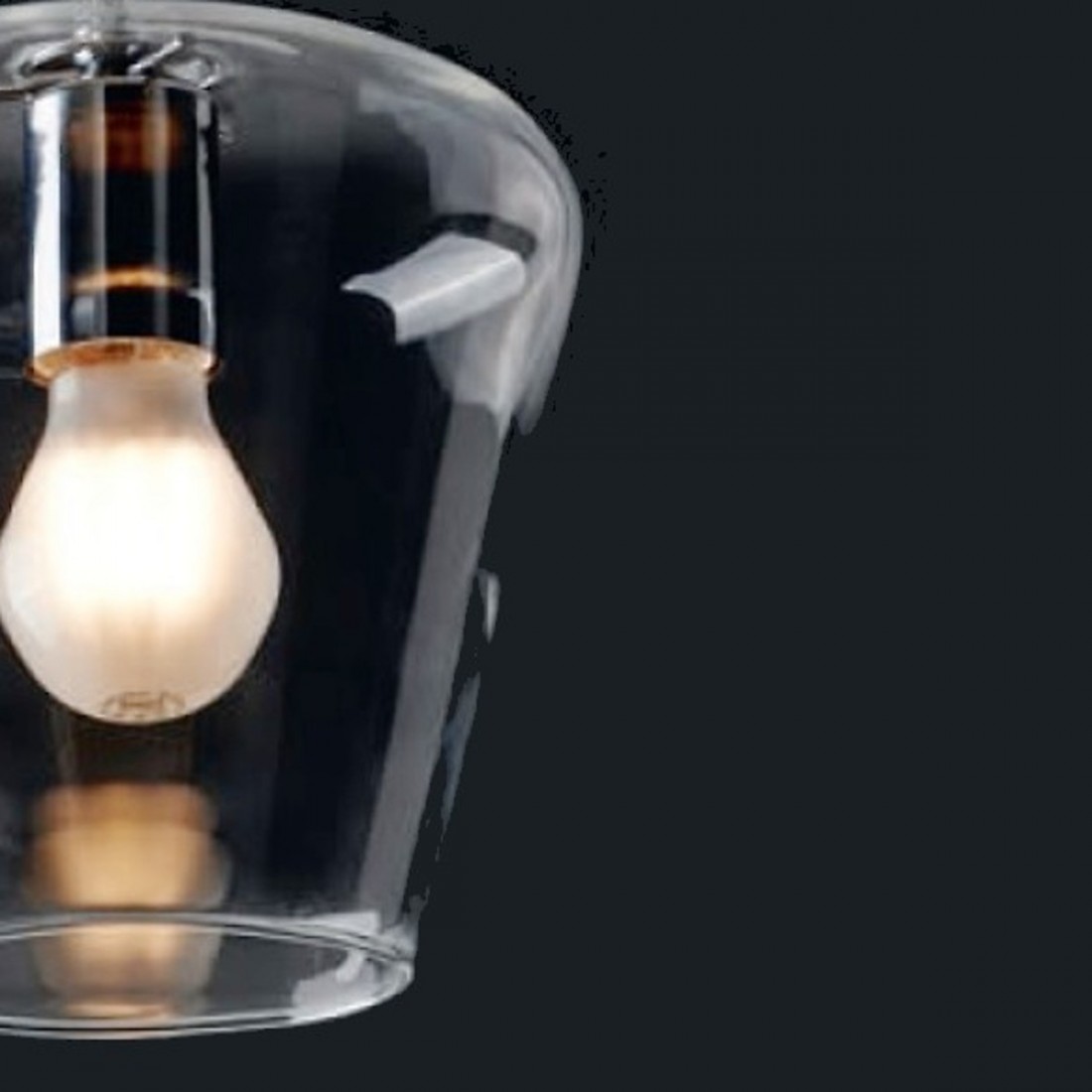 Lámpara de araña LED 3 luces PAGODA cristal transparente Illuminando