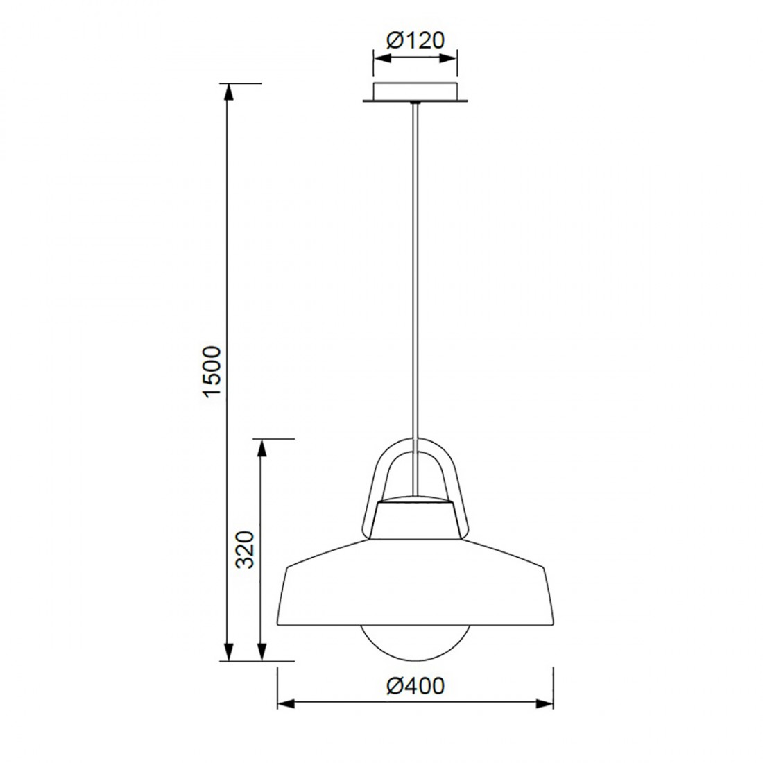 Lámpara de techo exterior Kinke IP65 6212 Mantra Iluminación