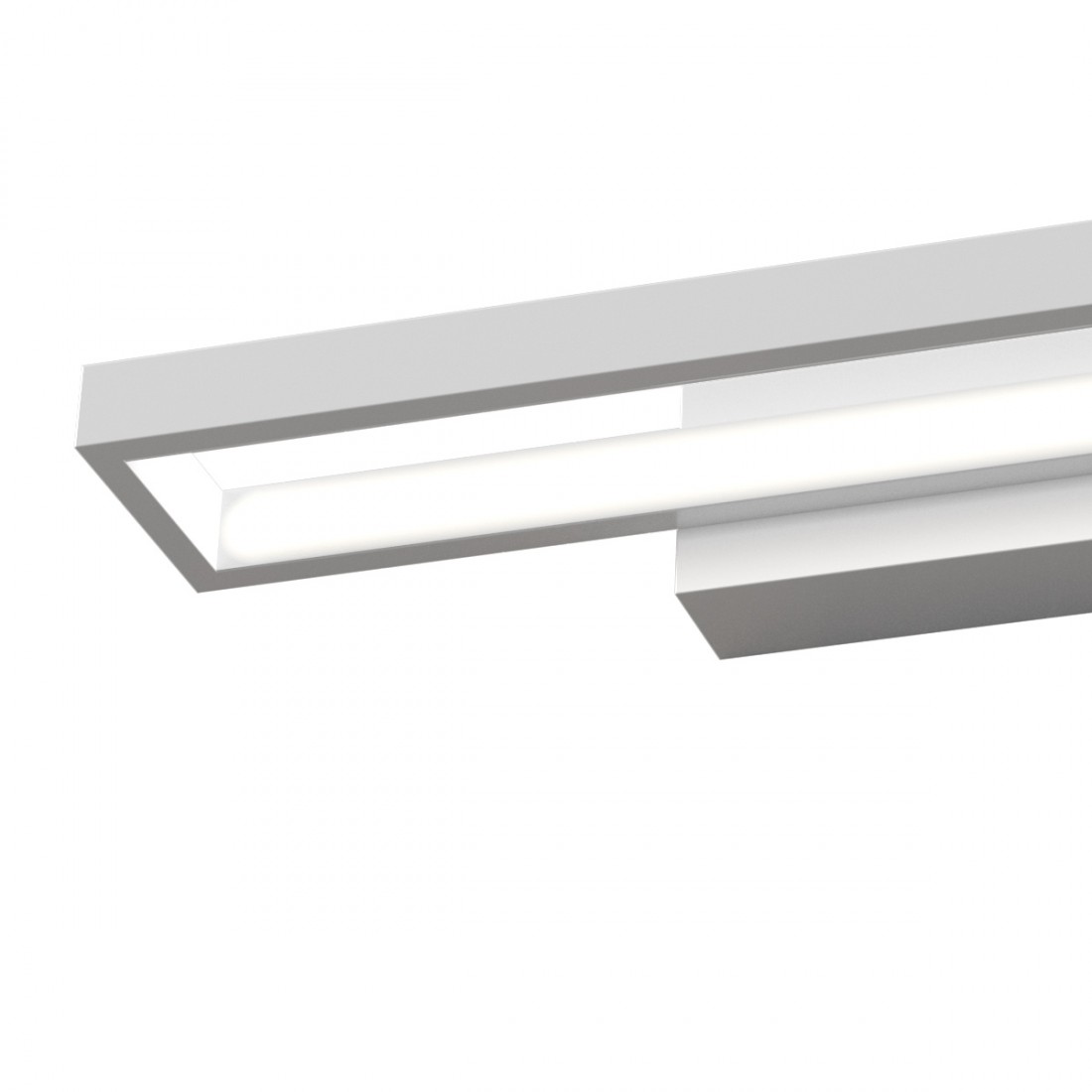 Applique modulo led integrato Top Light FOUR SQUARES 1162 AP bianco nero