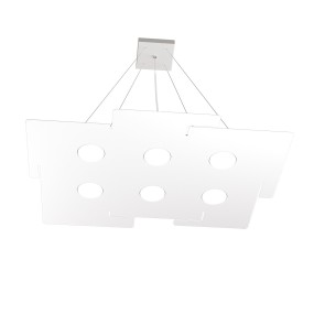 Lámpara de araña moderna Top Light ECHO 1161 S6 metal blanco gx53 led