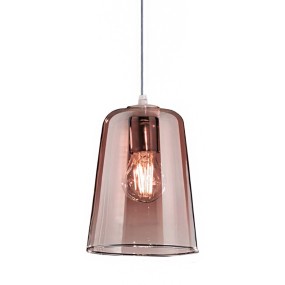 Suspension triple Top Light SHADED 1164 S3 E27 LED verre Pyrex coloré