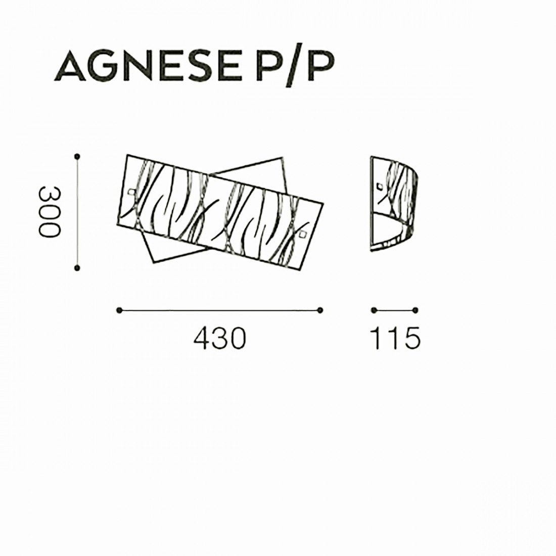 Lámpara de techo o plafón LED Agnese PP Gea luz moderna