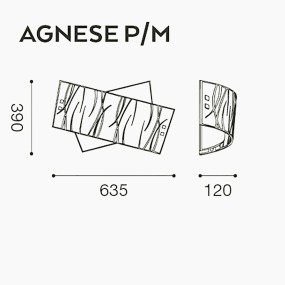 Agnese PM Gea moderne LED-Deckenleuchte oder Deckenleuchte