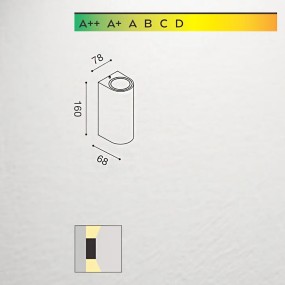 Gea Led Außenwandleuchte VEJO B GES903 GU10 LED IP44 Aluminium