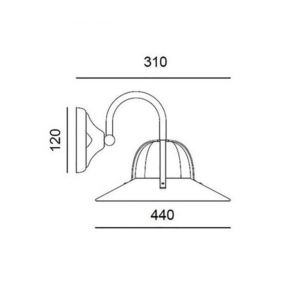 Applique murale Toscot ASIAGO 1131 25 LED E27