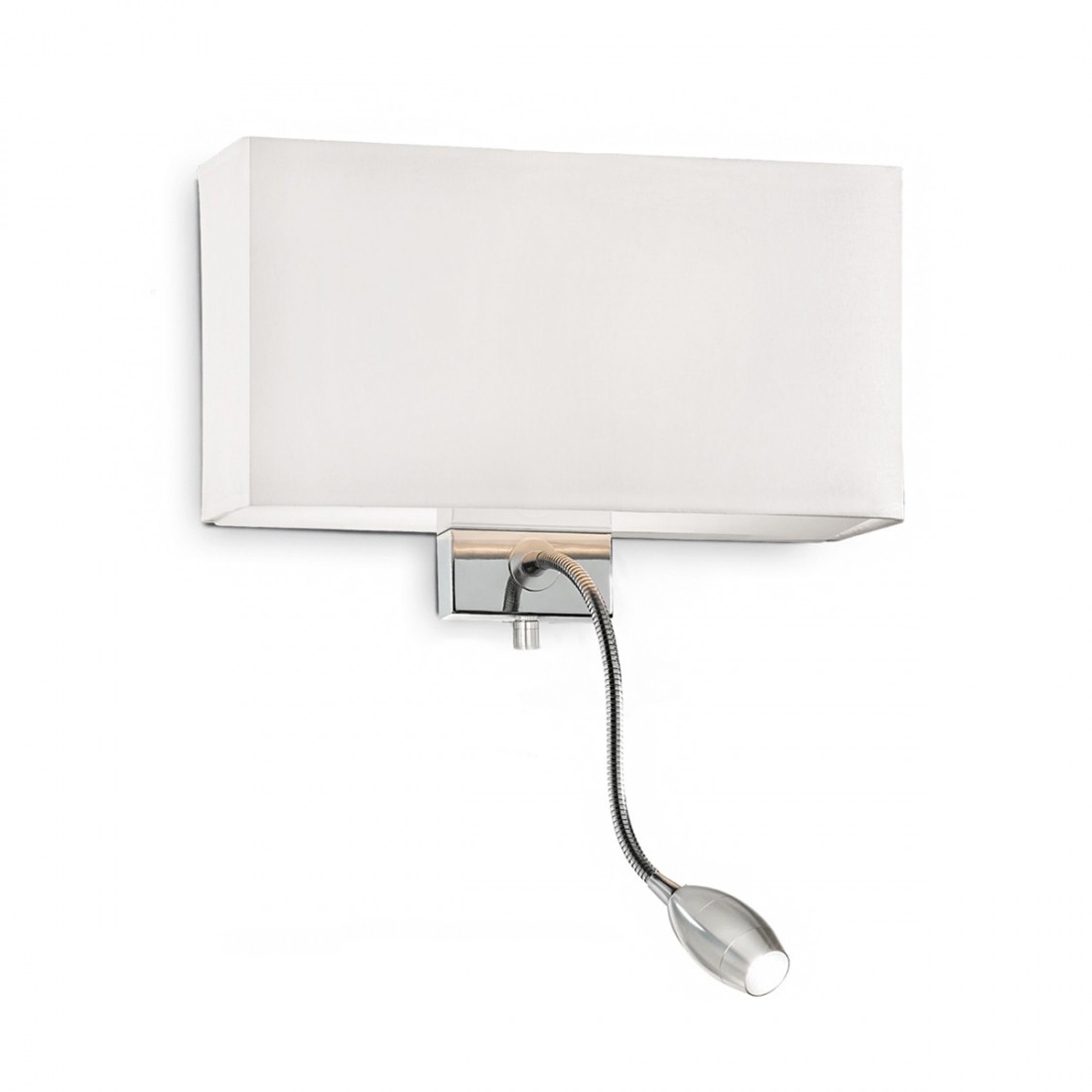 Applique murale moderne LED blanche ou noire HOTEL AP2 Ideal Lux