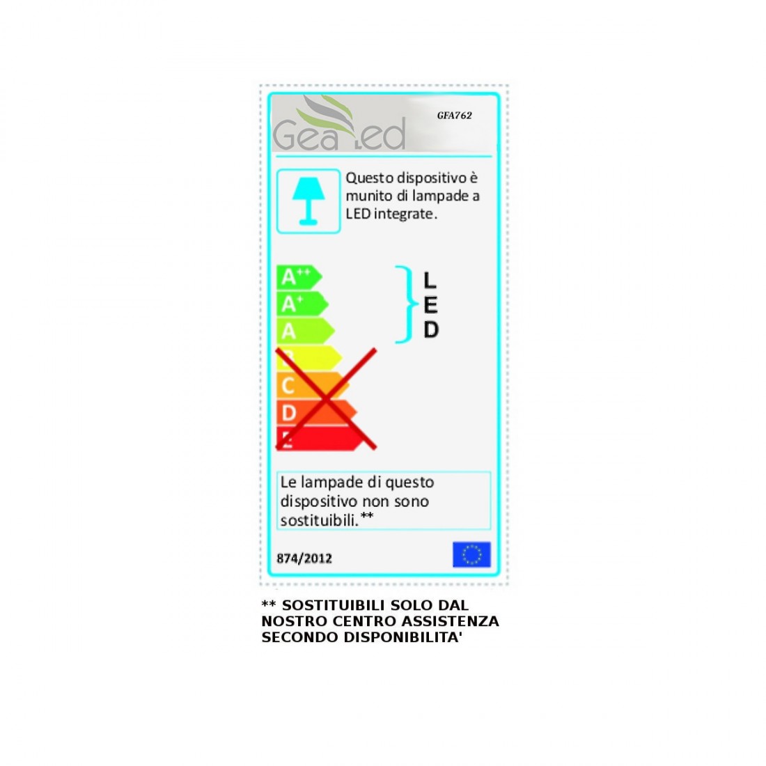 Gea Led SHAM R GFA762C Deckenleuchte, Kunststoff, integriertes LED-Modul