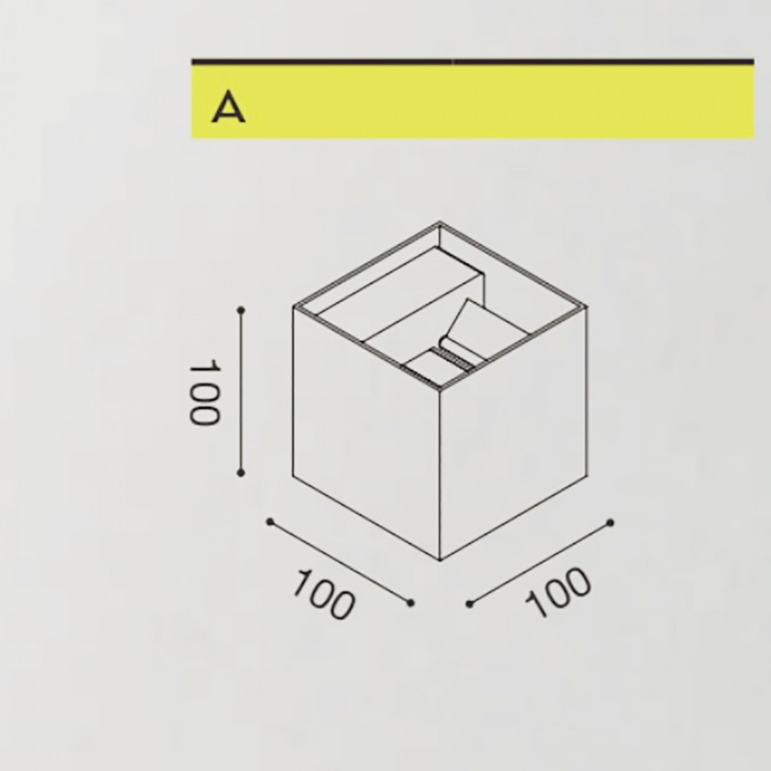 Gea Led en aluminium HENK Q GES863C LED IP54 cube moderne