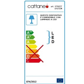 Applique STREET SYSTEM 873 874 Cattaneo illuminazione