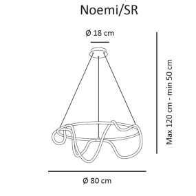 Sikrea LED moderne Sikrea NOEMI SR B 33847 dimmable