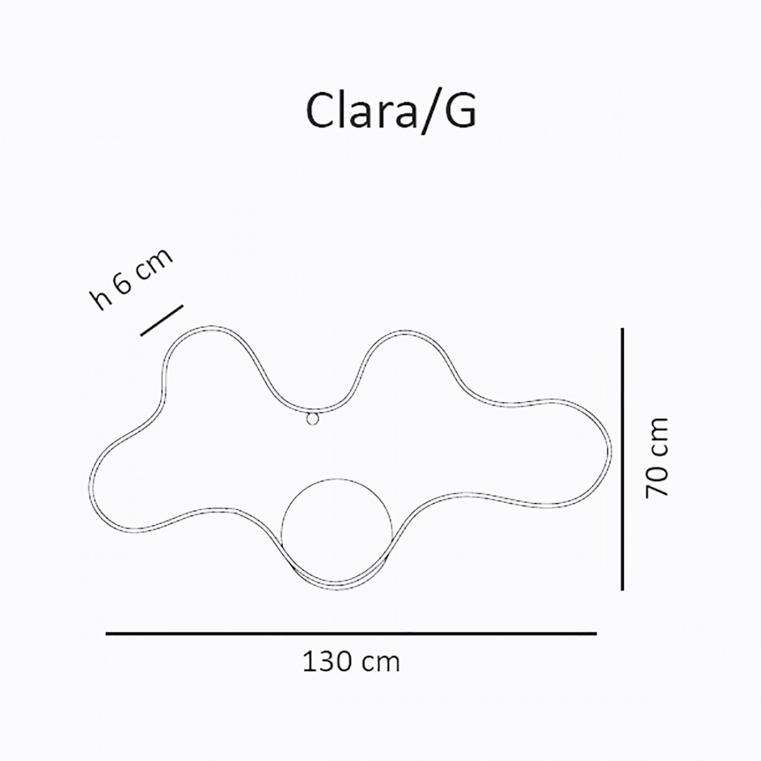 Plafoniera LED Sikrea CLARA G 33212 33229 DIMMERABILE