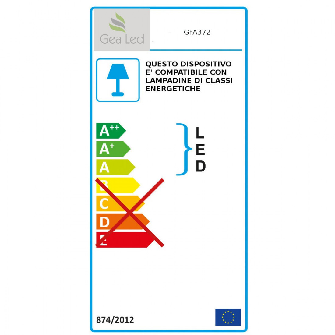 Faretto incasso GFA372 Gea Led