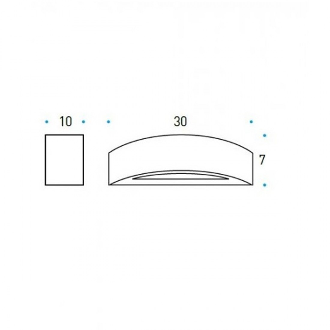 Spot LED encastrable en plâtre PAN International PARIDE INC1515 GU10