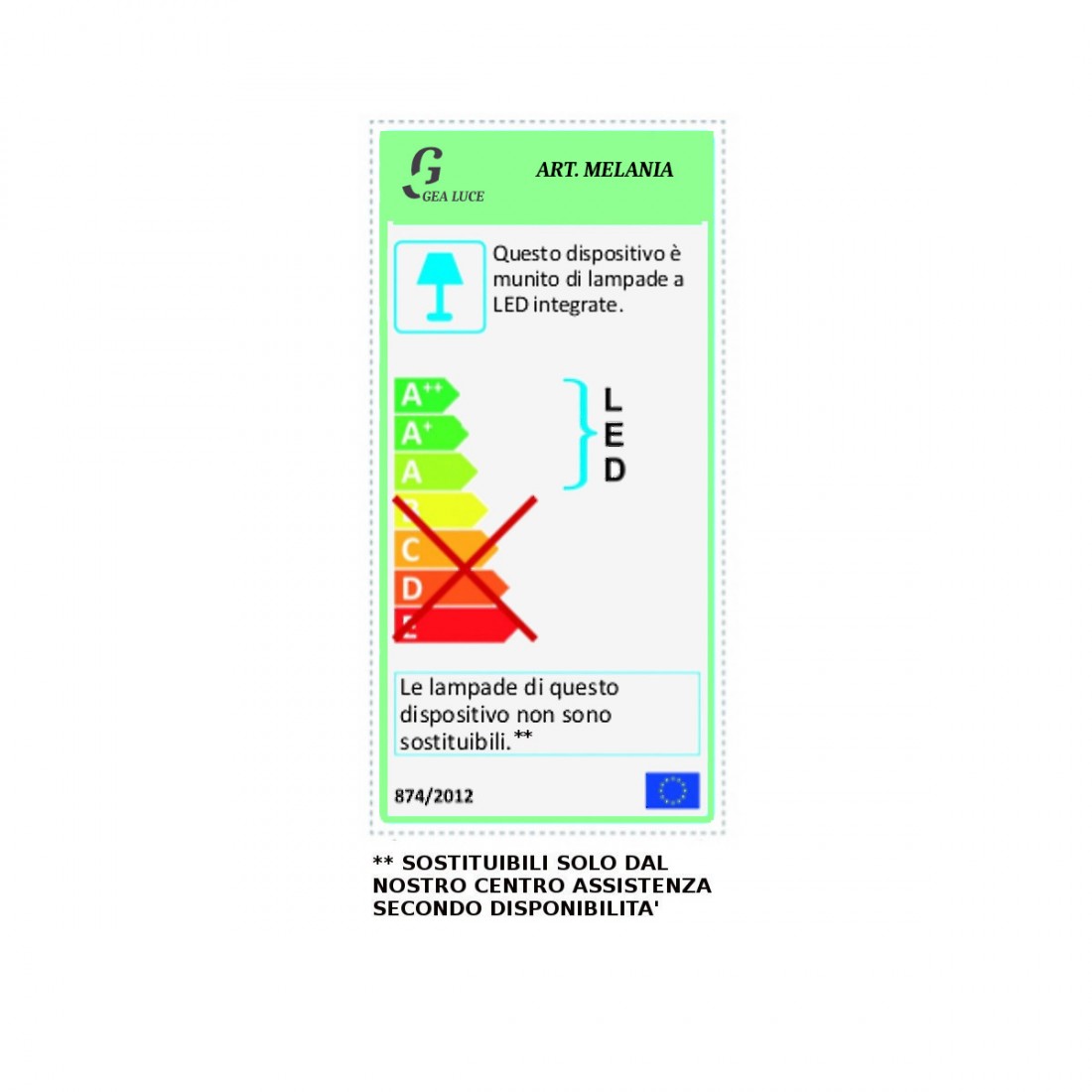 Moderne Deckenleuchte Gea Luce MELANIA Pp integriertes LED-Modul