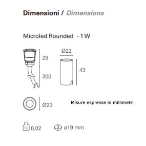 Faretto incasso MICROLED Pan international