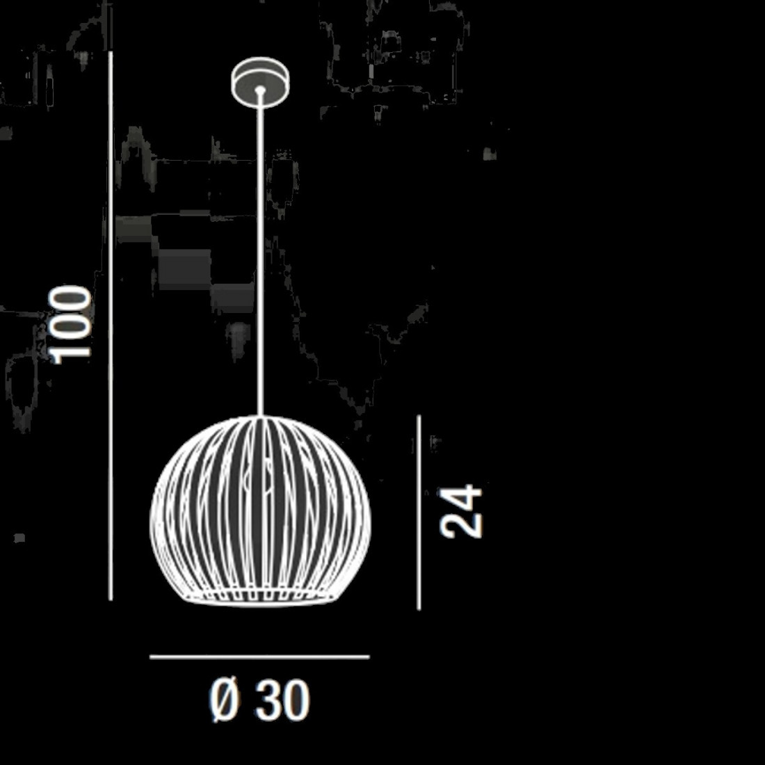 Sospensione SLICE 5860 Perenz illumina