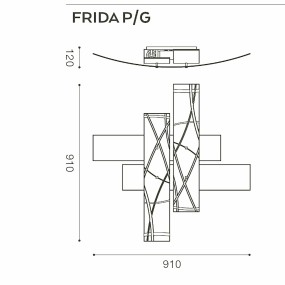 Deckenleuchte Gea Luce FRIDA PG