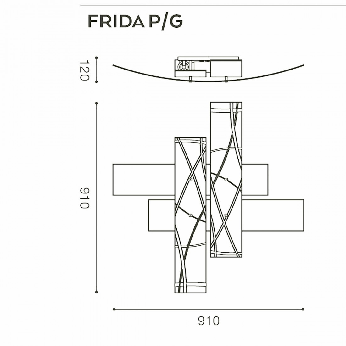 Deckenleuchte Gea Luce FRIDA PG