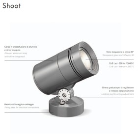 PAN International SHOOT EST752 BASE LED foco moderno