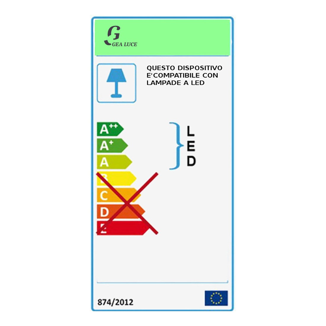 Plafoniera Gea Luce BILBAO PM GX53 LED tortora