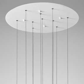 Lustre moderne Gea Luce SFERA S10 verre et béton