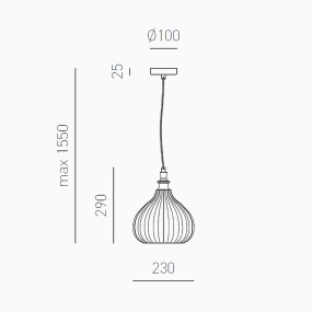 Gea Luce lámpara de araña clásica CLEOFE S11 E27 LED vidrio ámbar